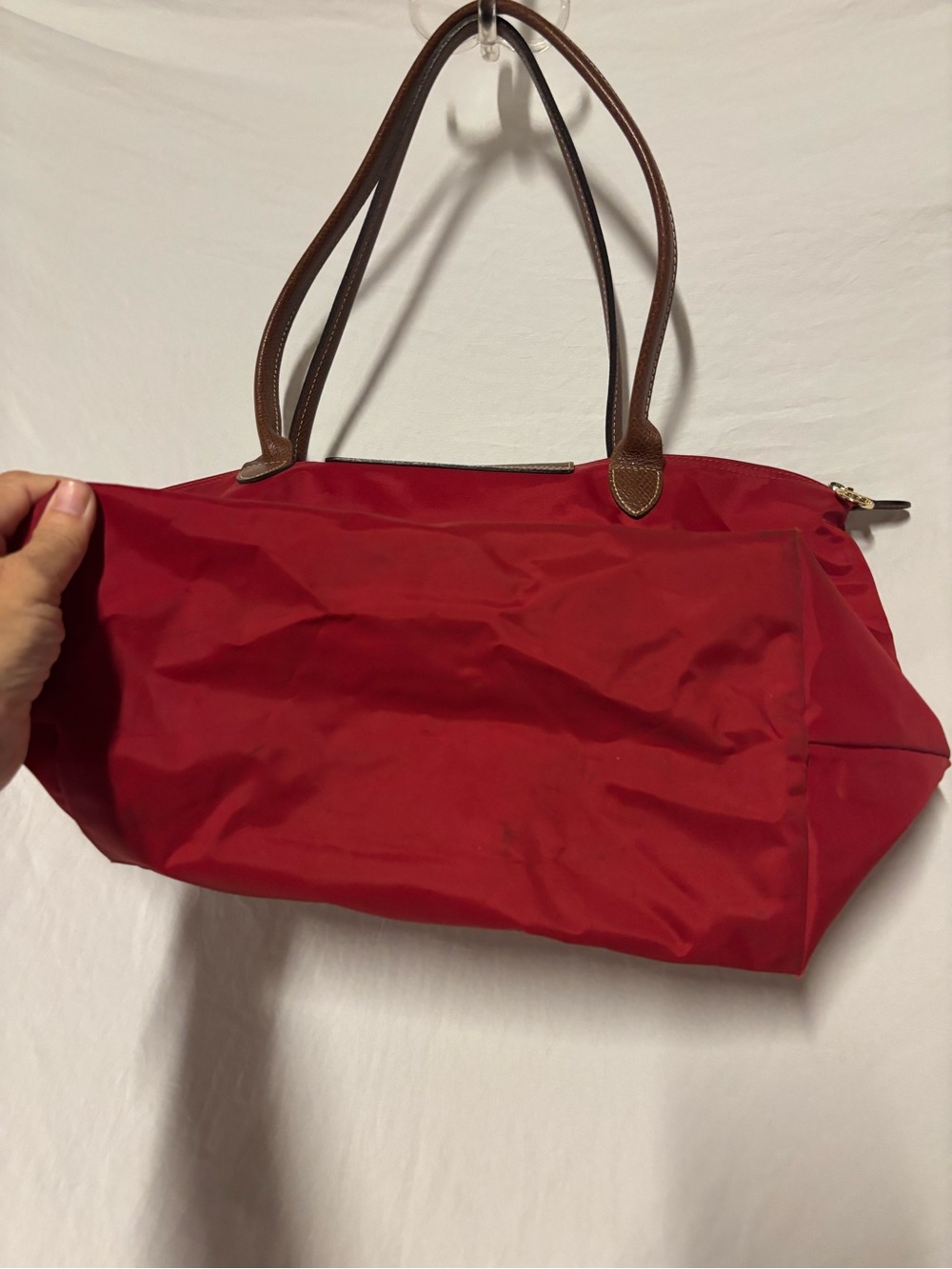 Longchamp LePliage Large Red Tote - Picture 7 of 15